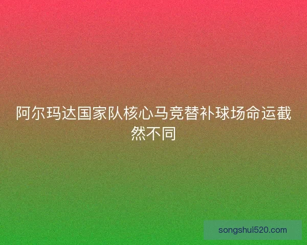阿尔玛达国家队核心马竞替补球场命运截然不同